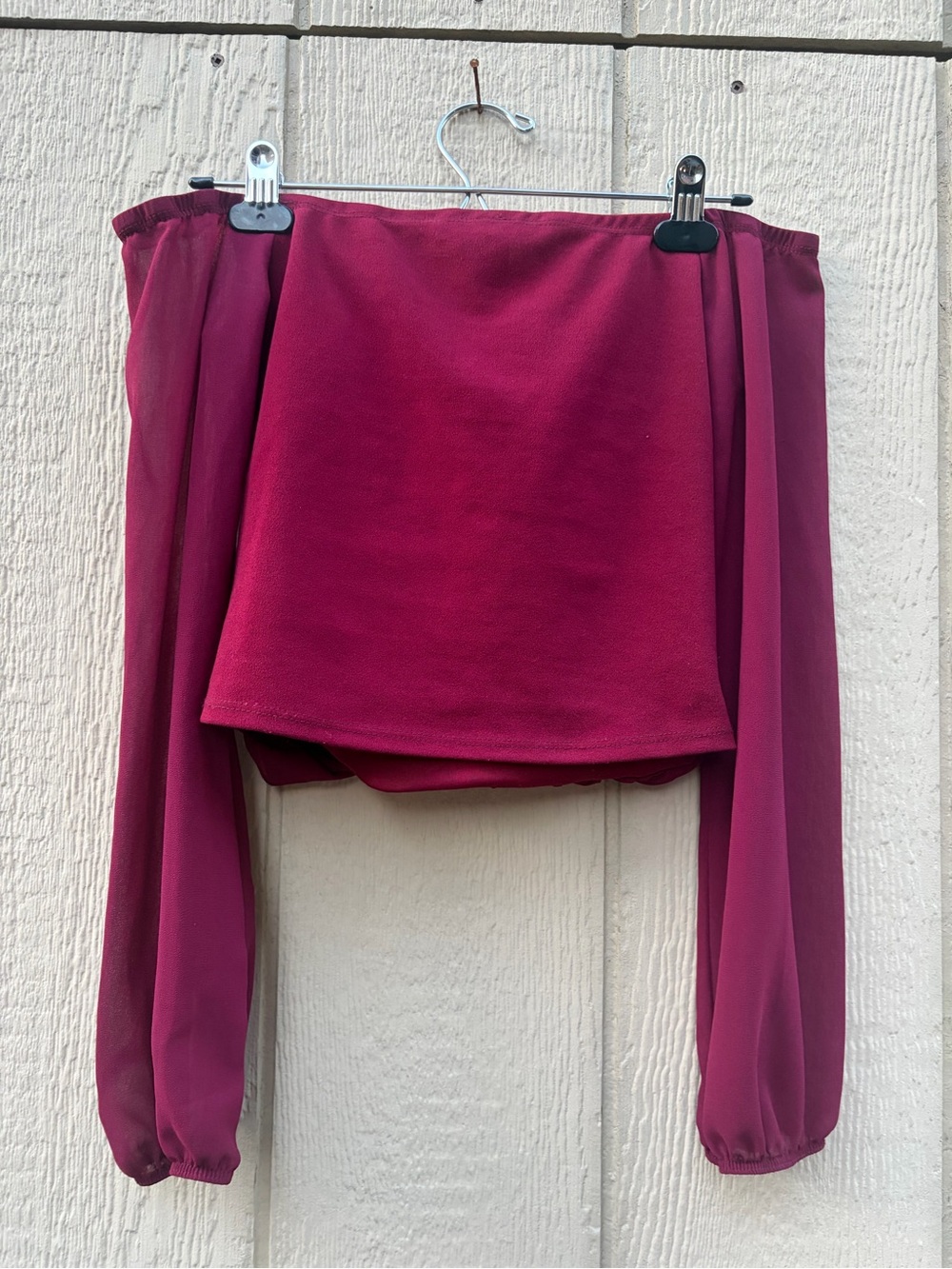 Off-Shoulder Draped Front Top - Picture 4 of 6